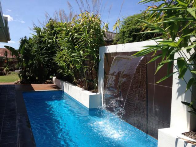 Swimming pool built